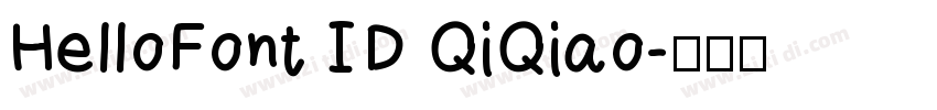 HelloFont ID QiQiao字体转换
